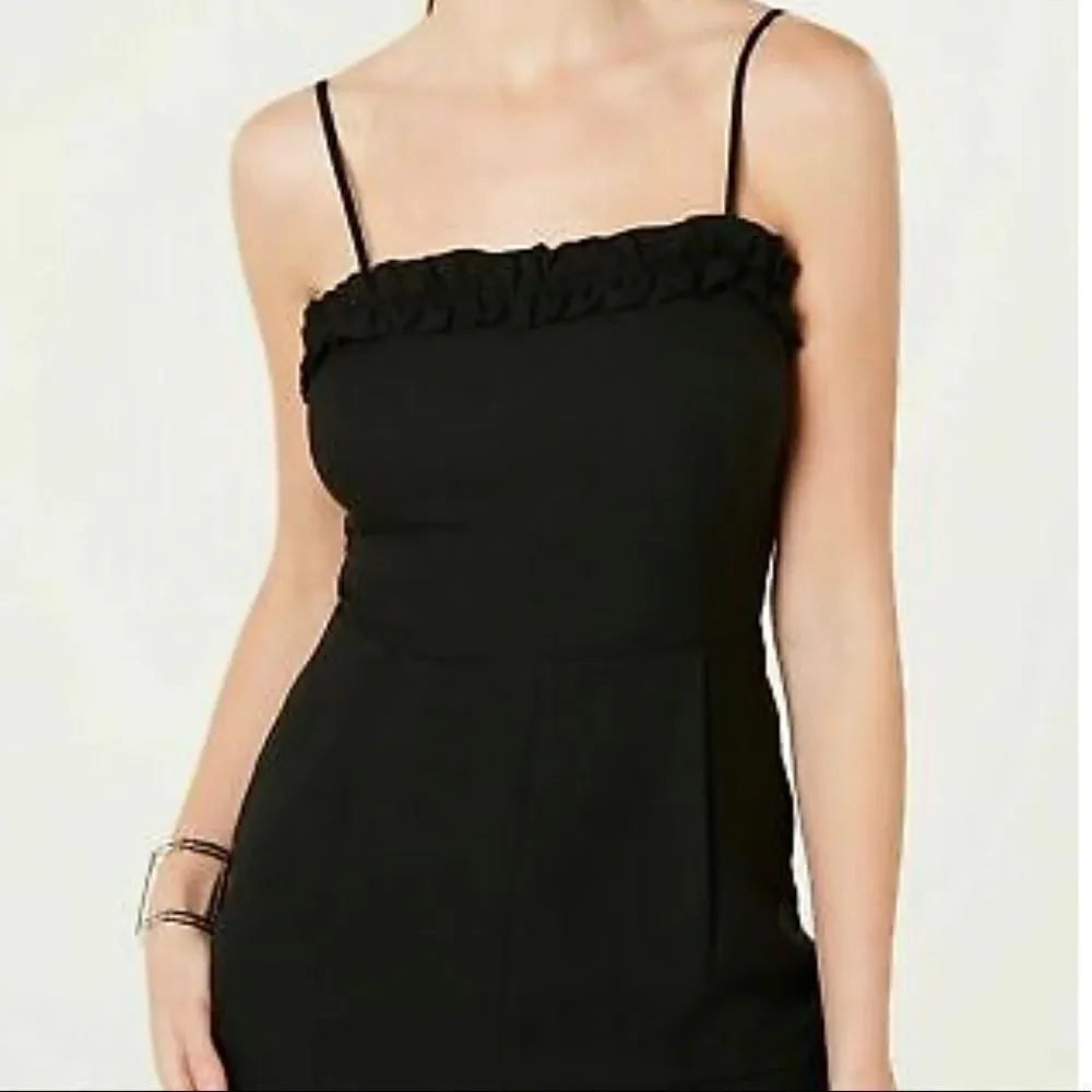 19 Cooper Spaghetti Strap Jumpsuit Ruffle